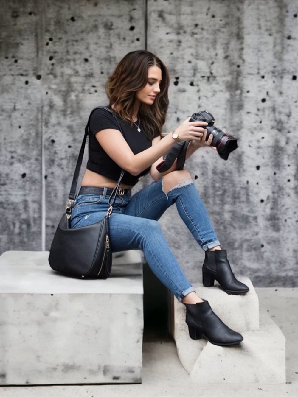 Meliae Camera Bag for Women, DSLR Mirrorless Camera Purse